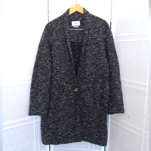 Isabel Marant ETOILE gray oversized long cardigan wool blend